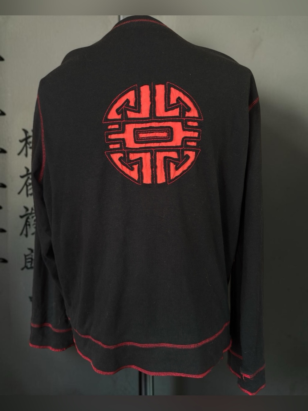 Spa by Chico's VTG Full Zip Sweatshirt with Embroidered Shou Symbol. Retails $98